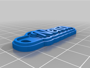custmami2omized multilmami1ine etiket anahtarlık özelleştirilmiş 3d print model - Mito3D