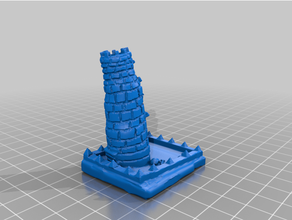 dice tower castle dnd dungeon 3d print model - Mito3D