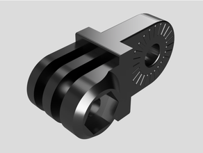 gopro adaptador articular cámara montar prusa mk3 mk2 3d print model - Mito3D