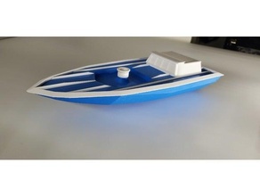 balloon speed boat kids toys motor propelled self-propelled ship toy 3d print model - Mito3D