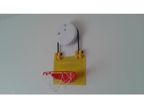 basketball hoop alarm hanger indoor room kobe nba 3d print model - Mito3D