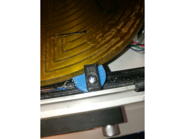 kossel xl upgrade printbed clamp prevents bed movements 3D print model - Mito3D