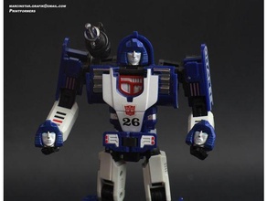 transformers dx9 invisible mirage head masterpiece 3d print model - Mito3D
