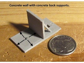 - scale bare 8 foot deck concrete wall switch machine 3d print model - Mito3D