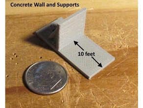 ölçek çıplak 10 ayak güverte Somut duvar değiştirmek makine 3d print model - Mito3D