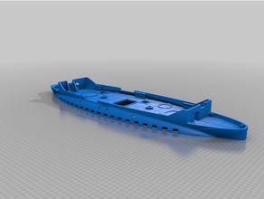 sailing ship 28mm scale 3d print model - Mito3D