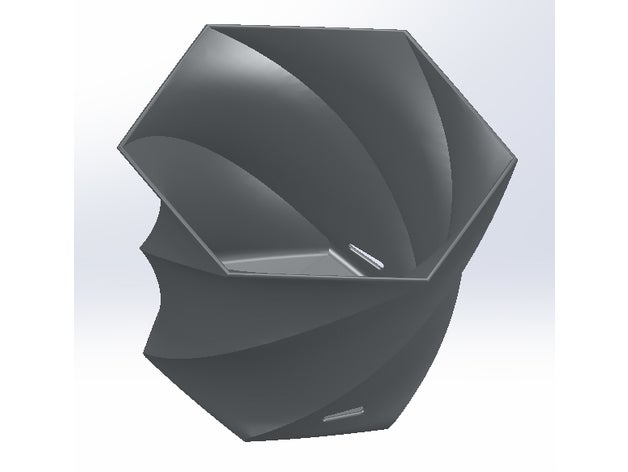 drenante pot hélice flor Panela 3D print model - Mito3D