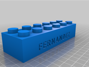 Fernandez brique personnalisé 3d print model - Mito3D