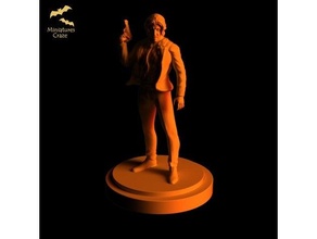 pistol-man - john wick inspired miniature miniatures 3d print model - Mito3D