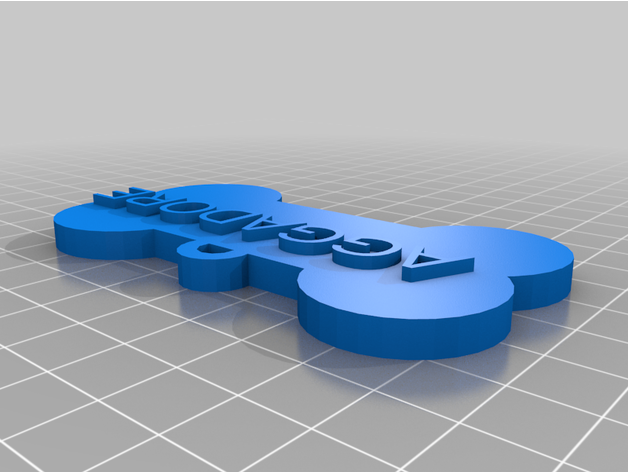 personalizardagg personalizado placa identidad 3D print model - Mito3D