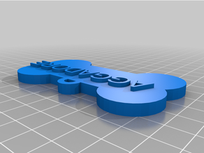 maßgeschneidert angepasst Hundemarke 3d print model - Mito3D
