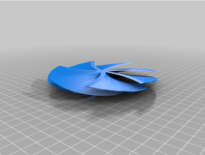 x7my customized openscad turbine propeller generator 3d print model - Mito3D