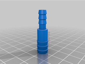 customized hose connector - customizer 3d print model - Mito3D