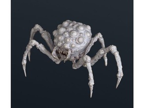 pavukocrab Granchio orrore incubo scolpire ragno spaventoso zbrush 3d print model - Mito3D