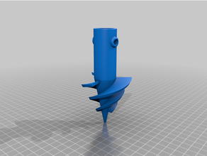 sand screw beach umbrella 3d print model - Mito3D