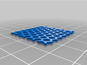 custompocized honeycomb customized 3d print model - Mito3D