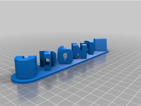 customdeuized triplicare lettera blocchi ambigramma personalizzato 3d print model - Mito3D