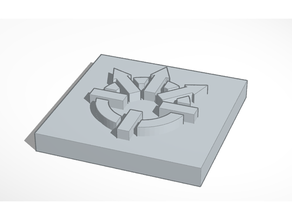 adepto titanicus Dividido ordem símbolo 3d print model - Mito3D