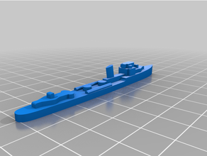 orp blyskawica - polish destroyer 3d print model - Mito3D