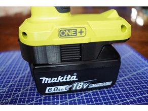 18v Makita Ryobi Batterie Adapter Autodesk Verschmelzung 360 fusion360 3d print model - Mito3D