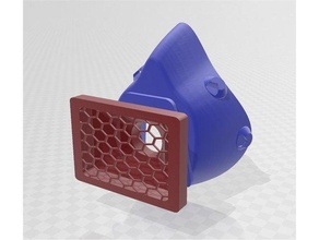 geändert Realität Maske Powerbot Filter covid19 Schutzmaske Respirator 3d print model - Mito3D