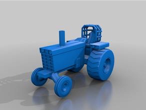 pulling tractor 3d print model - Mito3D