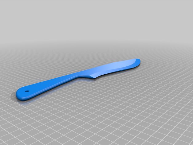 bowie knife blade edc defense 3D print model - Mito3D