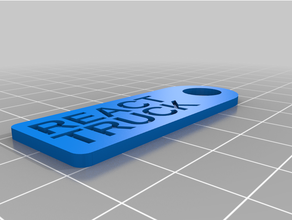 customized simple key testtag 3d print model - Mito3D