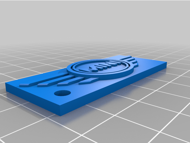 mini logo anahtarlık Cooper 3D print model - Mito3D