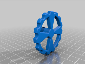 wheels filament feeder nema17 extrusor extruder nema wheel 3d print model - Mito3D