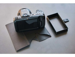 bmpcc 4k 6k Soleil capuche viseur adaptateur magie noire conception bmd bmpcc4k bmpcc6k caméra papier carton cinéma poche pocket6k 3d print model - Mito3D