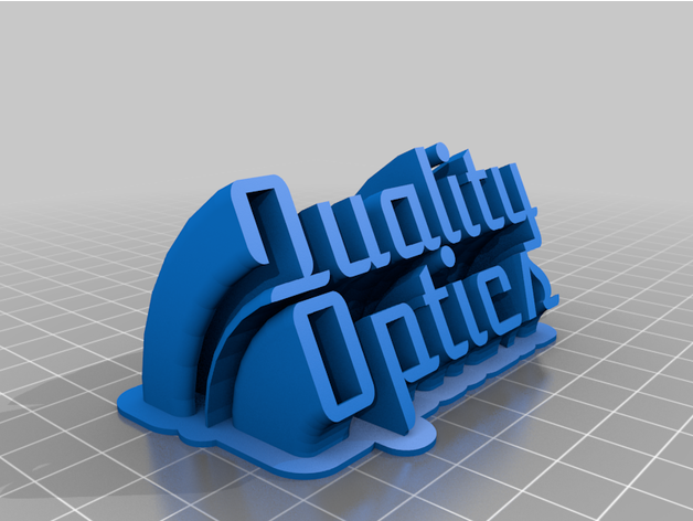 customizqad sweeping 2-line plate text customized 3D print model - Mito3D