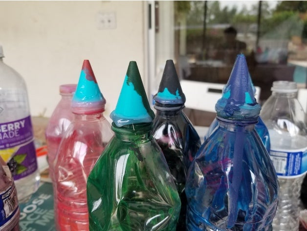 water bottle nozzle tie dye art tool tshirt 3D print model - Mito3D