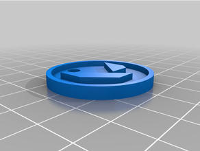 valoroso logotipo chave moeda chaveiro motins jogos 3d print model - Mito3D