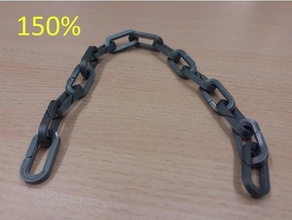 custom scalable chain link 3d print model - Mito3D