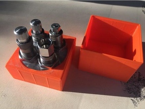 boite protection pour outils lee turret 3d print model - Mito3D