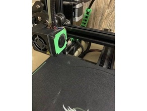 ender 3 pro fan cover 4010 creality ender3 3d print model - Mito3D