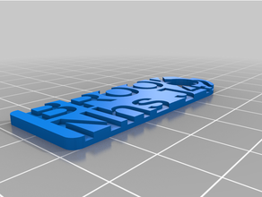 custominhs6zed Facile clé marque personnalisé 3d print model - Mito3D