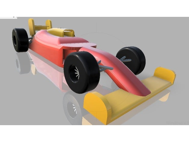 formula car 1 3D print model - Mito3D
