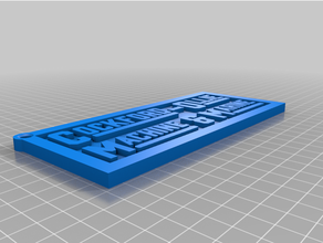 cockford-ollie ave keychain machine-marine sign 3d print model - Mito3D