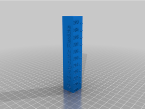 customized temmedcperature calibration tower 3d print model - Mito3D