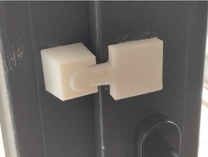 balcony door holder lock 3d print model - Mito3D