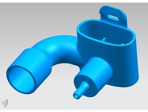 improved charlotte valve covid19 cpap hose decathlon covid isinnova madrid 3d print model - Mito3D
