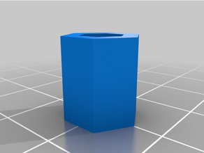 m3 universel hexadécimal vis écrou bouton hexagone 3d print model - Mito3D