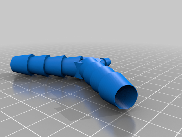 customized pipe tube hose connector generator 3D print model - Mito3D