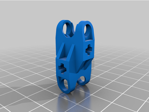 double ball socket perpendicular bionicle lego technic 3d print model - Mito3D