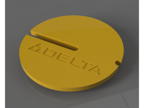 delta Sierra banda centrar plato espada guía rail mesa insertar 3d print model - Mito3D