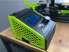 ender 3 display electronic stand skr 13 bigtreetech creality mount electronics enclosure pro 3d print model - Mito3D