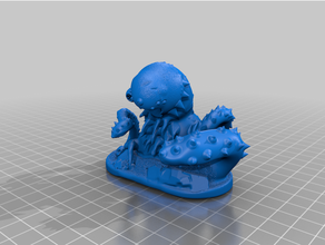 Sand Wurm Mini dnd Miniatur Verlies Sandwurm 3d print model - Mito3D
