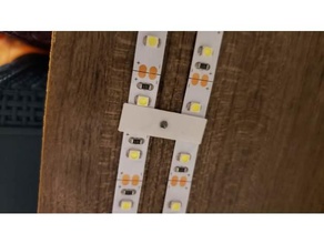 5050 LED bande agrafe double titulaire soutien 3d print model - Mito3D